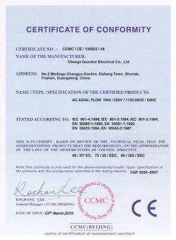 Certificate of Conformity